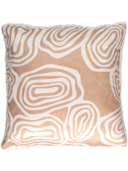 Coussin imprimé et sherpa collection LYNA - Kiabi
