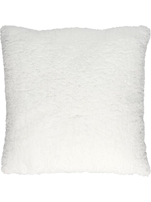 Coussin imprimé et sherpa collection LYNA - Kiabi