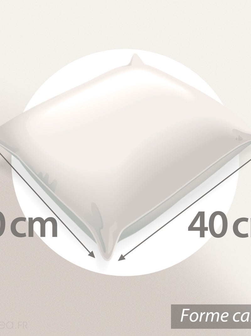 Coussin imprimé et sherpa collection LYNA Beige - Kiabi