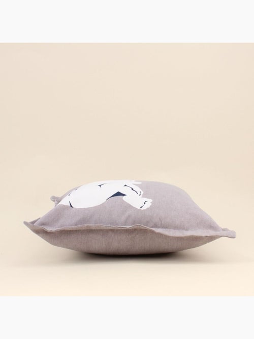Coussin imprimé femme gris 40x40cm - Kiabi