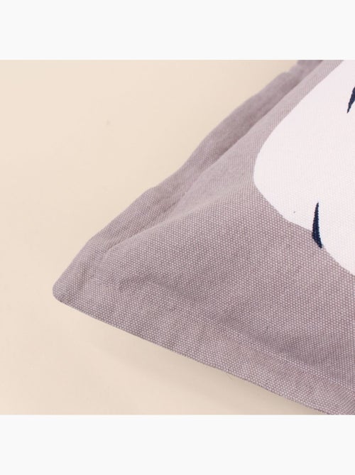 Coussin imprimé femme gris 40x40cm - Kiabi