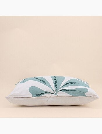 Coussin imprimé feuillage 40x60cm