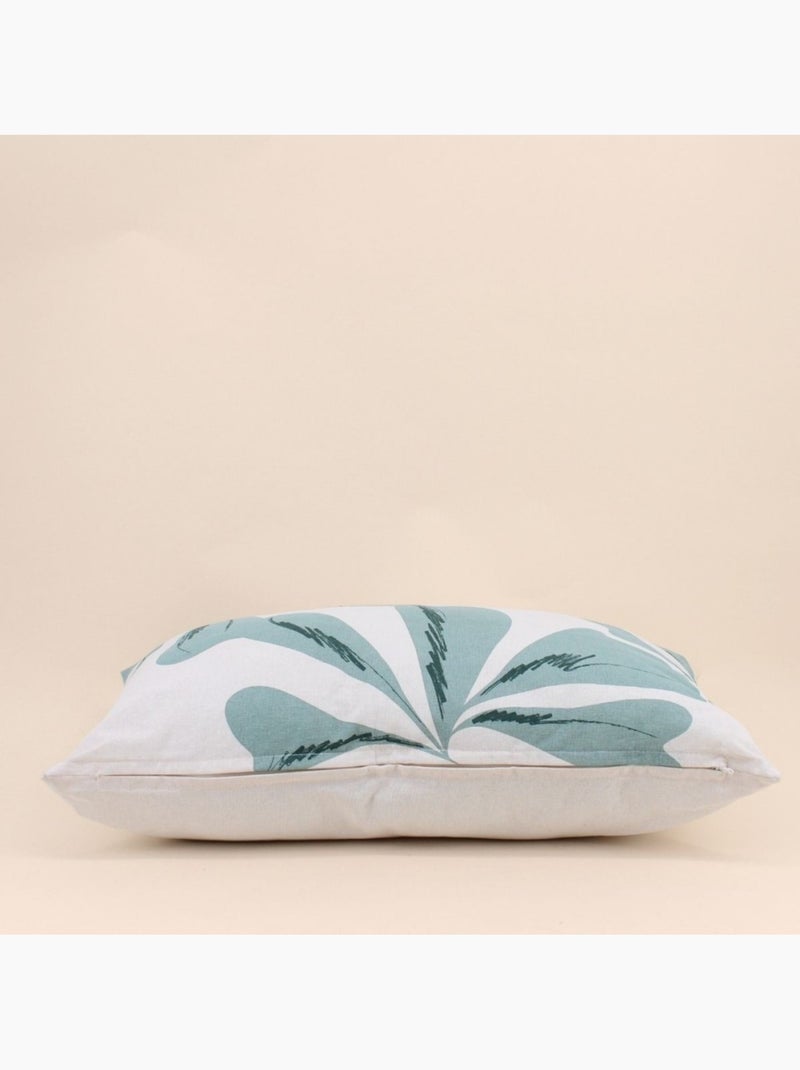 Coussin imprimé feuillage 40x60cm Blanc - Kiabi