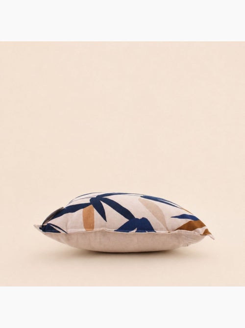 Coussin imprimé feuillage beige, bleu 40x40cm - Kiabi Coussin imprimé feuillage beige, bleu 40x40cm - Kiabi