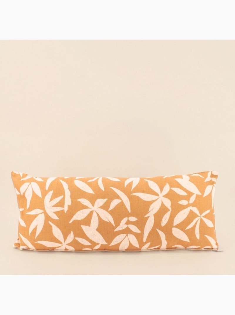 Coussin imprimé feuillage ocre 30x70cm Jaune - Kiabi