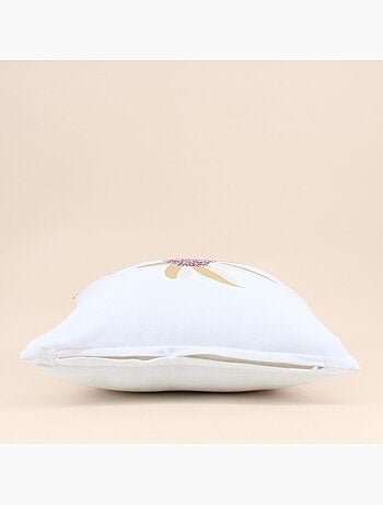 Coussin imprimé fleurs 40x40cm
