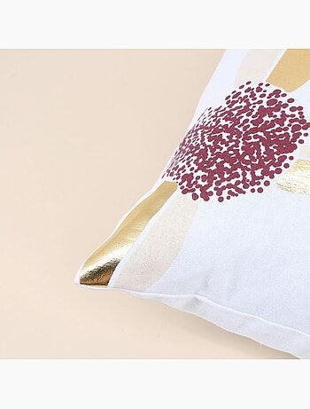 Coussin imprimé fleurs 40x40cm