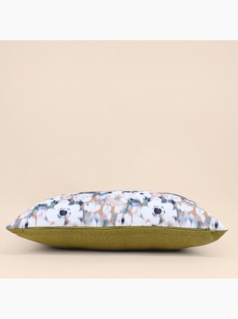 Coussin imprimé floral 30x50cm Vert - Kiabi