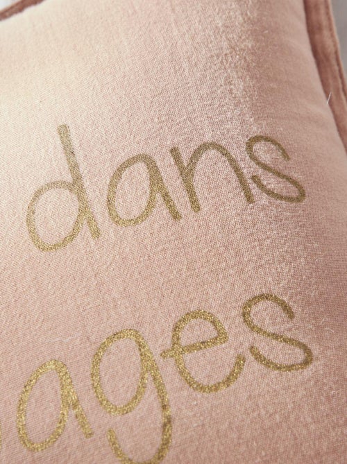 Coussin imprimé gaze de coton LA TETE DANS LES NUAGES - Kiabi