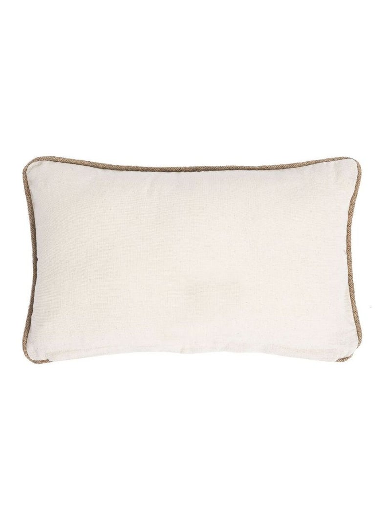 Coussin imprimé Havane Bleu Beige Blanc - Kiabi