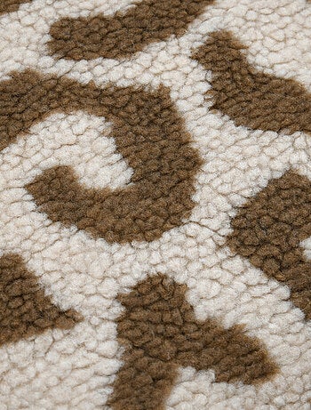 Coussin imprimé léopard