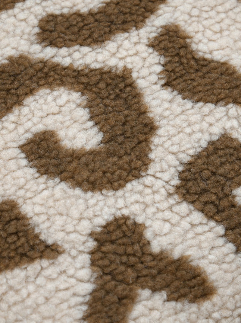 Coussin imprimé léopard Beige - Kiabi