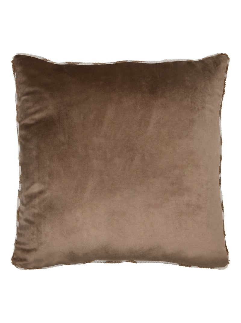 Coussin imprimé léopard Beige - Kiabi