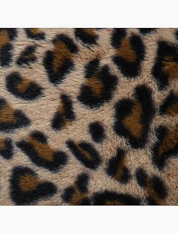 Coussin imprimé léopard