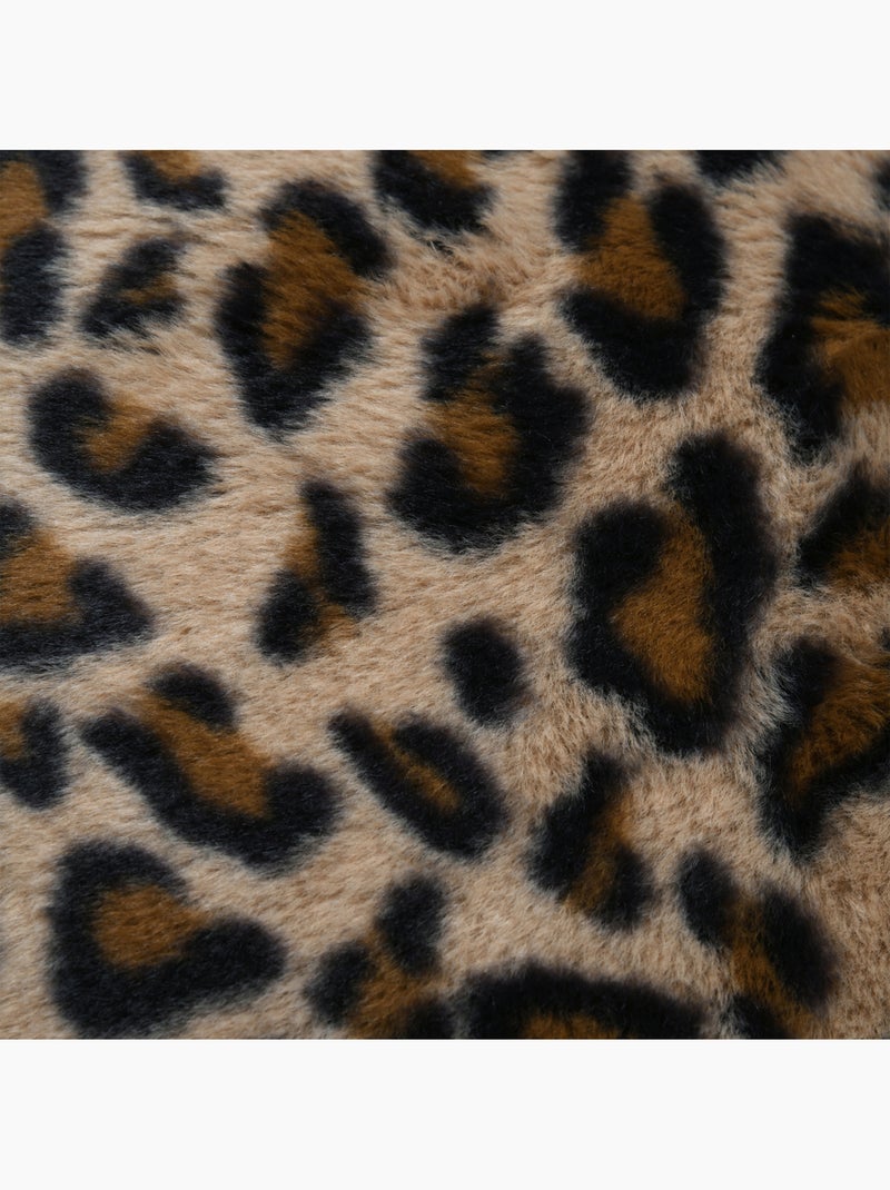 Coussin imprimé léopard Marron clair - Kiabi