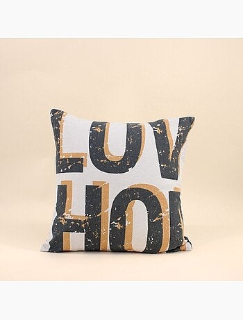 Coussin imprimé "Love Home" 45x45cm