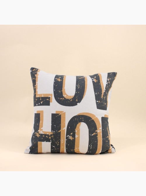 Coussin imprimé "Love Home" 45x45cm - Kiabi