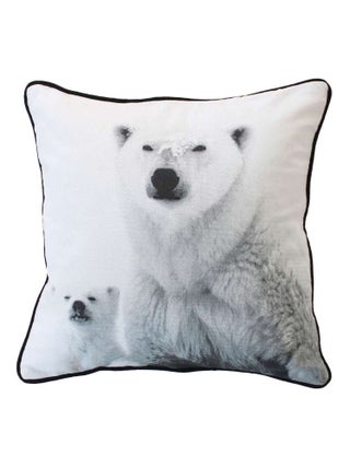 Coussin imprimé ours Epicéa
