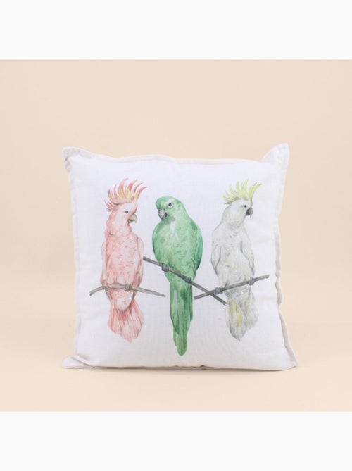 Coussin imprimé perroquet 40cm - Kiabi