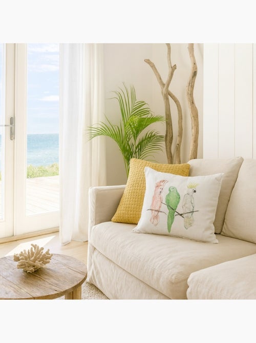 Coussin imprimé perroquet 40cm - Kiabi
