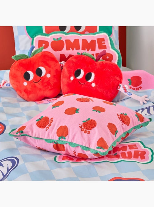 Coussin imprimé pomme 40x40cm CHA CHA POP - Kiabi