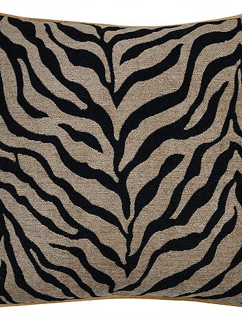 Coussin imprimé zèbre