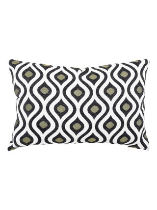 Coussin jacquard 38 x 58 cm Twisted Lime