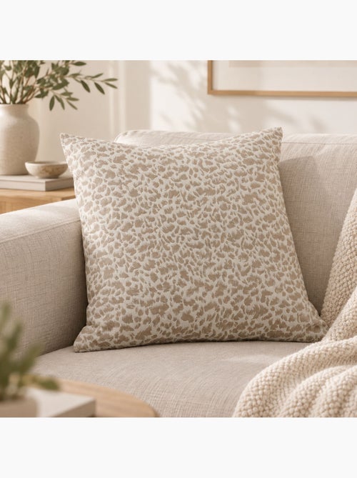Coussin jacquard abstrait texturé style naturel - Kiabi Coussin jacquard abstrait texturé style naturel - Kiabi