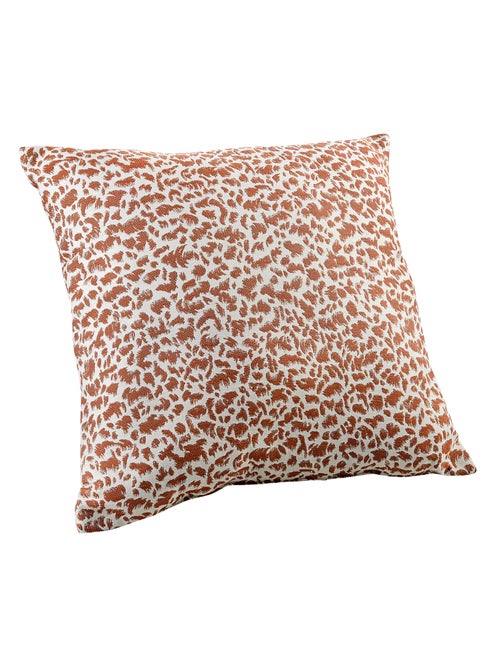 Coussin jacquard abstrait texturé style naturel - Kiabi