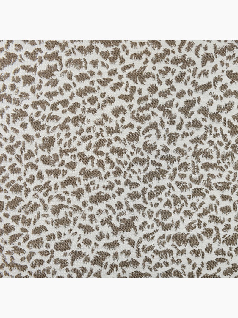 Coussin jacquard abstrait texturé style naturel Taupe - Kiabi