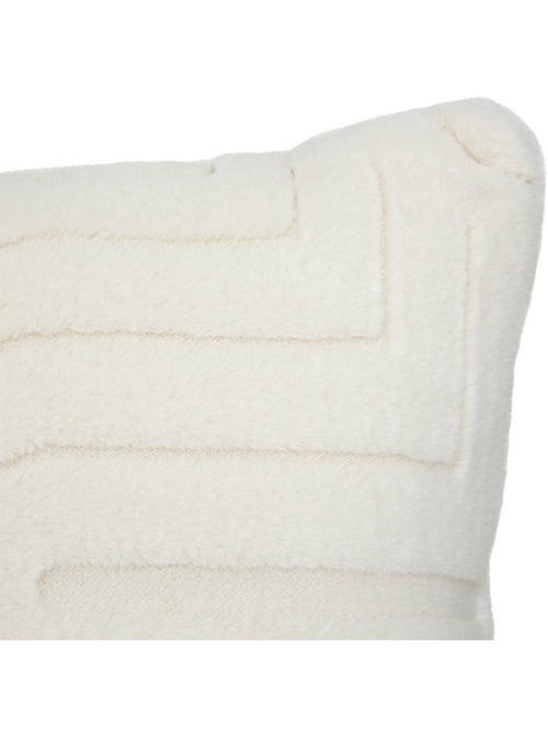 Coussin jacquard Arka Ivoire - Kiabi