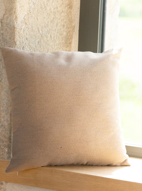Coussin jacquard avec motif chalets - Kiabi