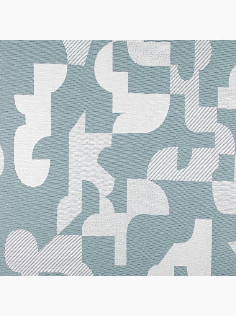 Coussin jacquard géométrique texturé rétro Bleu - Kiabi