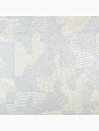 Coussin jacquard géométrique texturé rétro