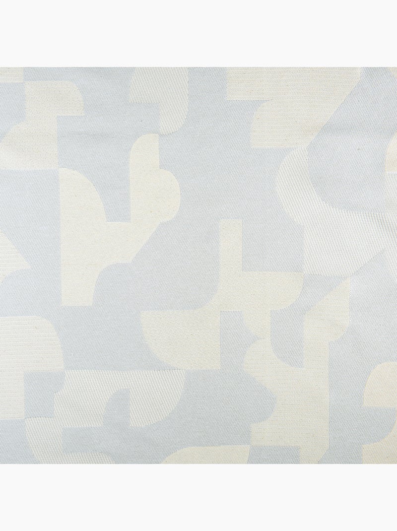 Coussin jacquard géométrique texturé rétro Ecru - Kiabi