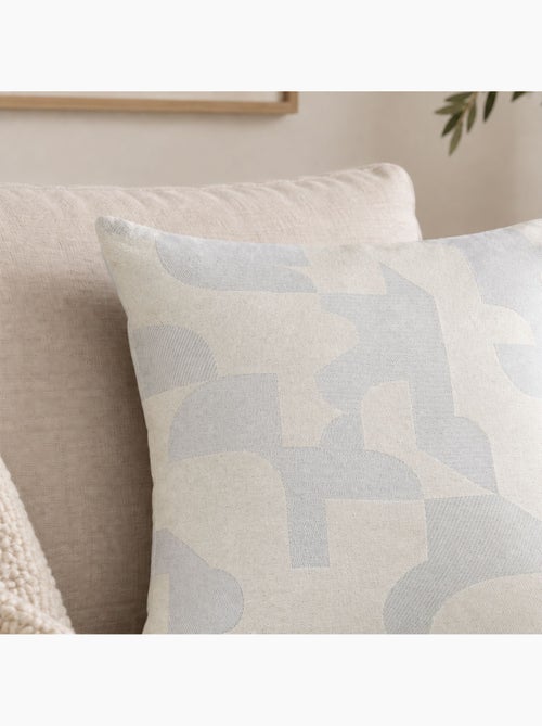 Coussin jacquard géométrique texturé rétro - Kiabi Coussin jacquard géométrique texturé rétro - Kiabi