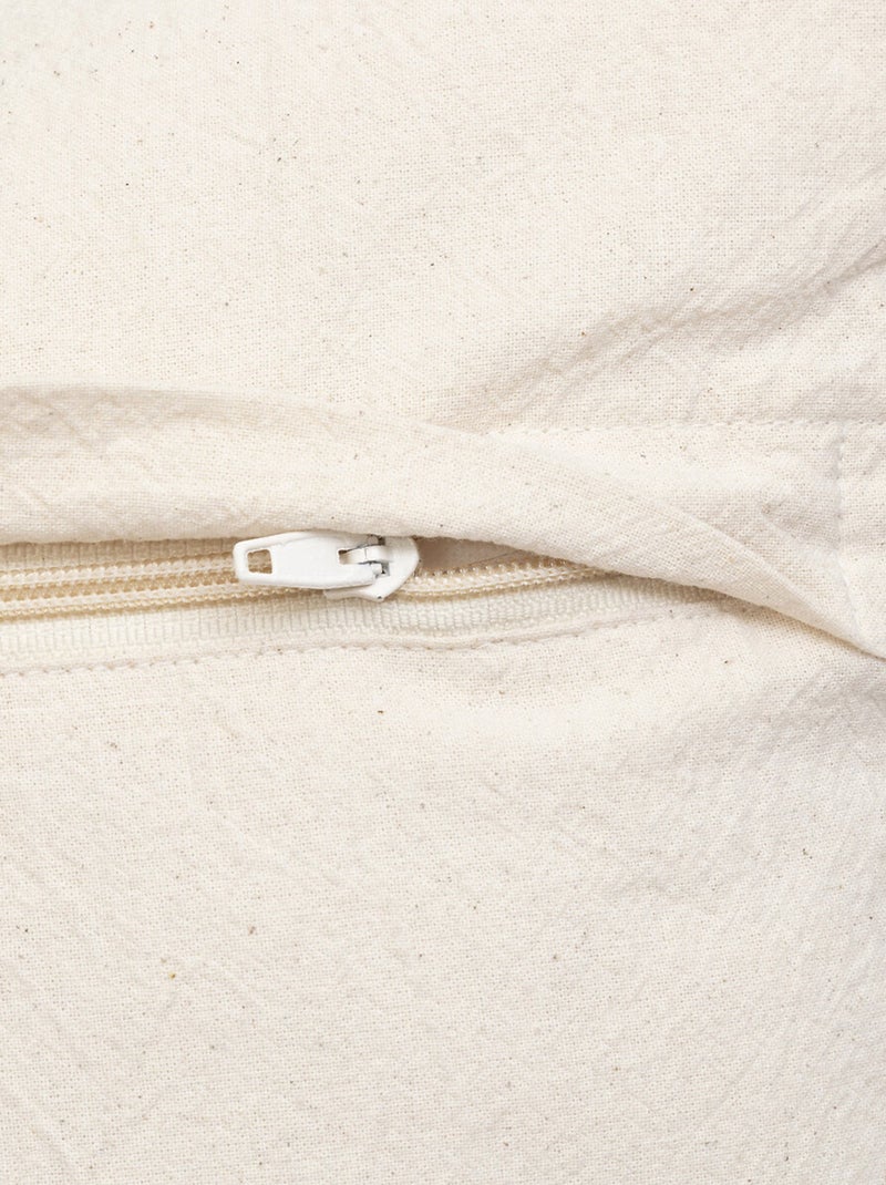 Coussin jacquard Inuit Beige chiné - Kiabi