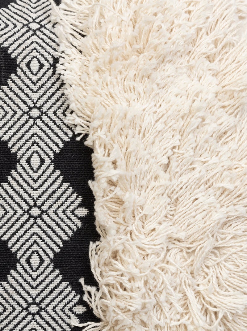 Coussin jacquard Inuit Beige chiné - Kiabi