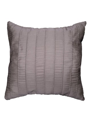 Coussin Jacquard Rayures Crash Lineo Taupe 40 x 40 cm