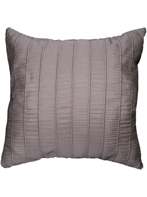 Coussin Jacquard Rayures Crash Lineo Taupe 40 x 40 cm - Kiabi