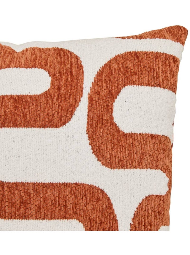 Coussin jacquard SAFINA Terracotta - Kiabi