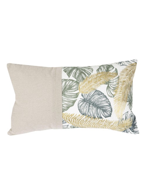 Coussin JUMANJI dos chambray 30X50 'Deko&co' - Kiabi