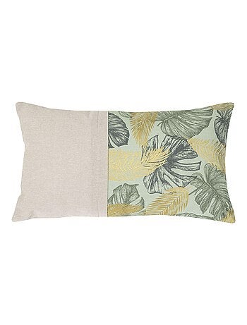 Coussin JUMANJI JADE dos chambray 30X50 'Deko&co'