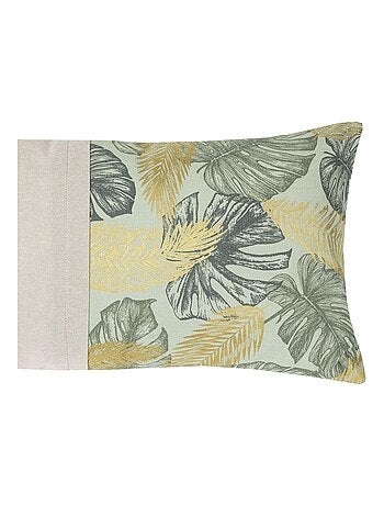 Coussin JUMANJI JADE dos chambray 30X50 'Deko&co'