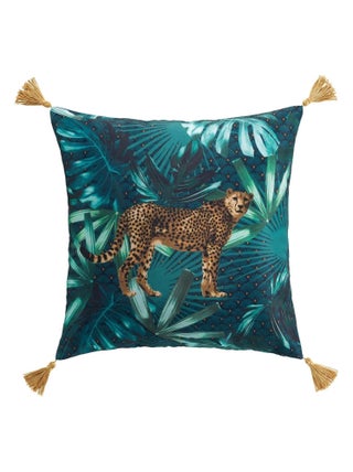 Coussin jungle avec guépard