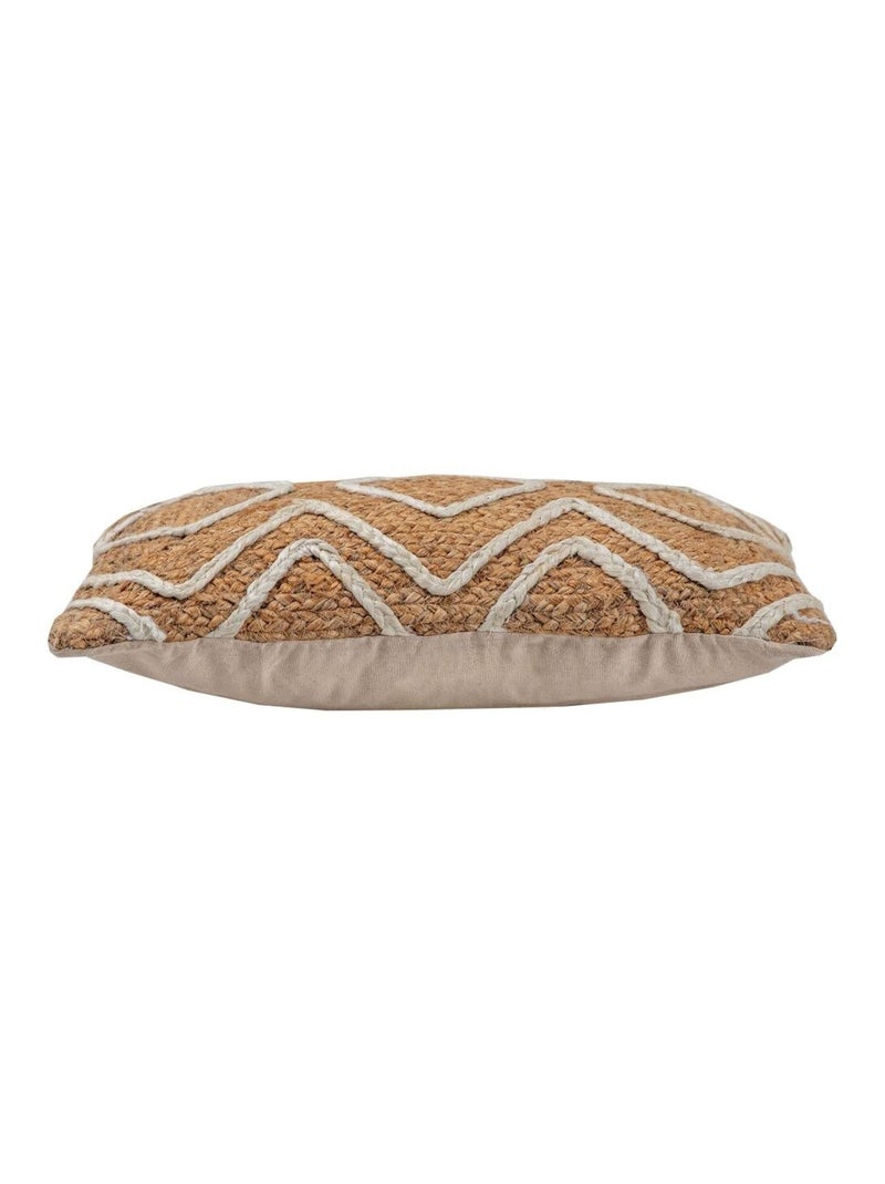 Coussin jute NAÏLA 30X50 Beige - Kiabi