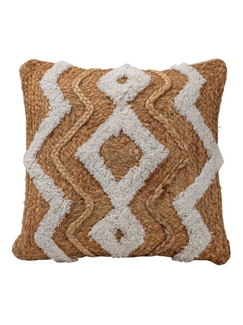 Coussin jute tufté ANKARA 40X40 - Kiabi