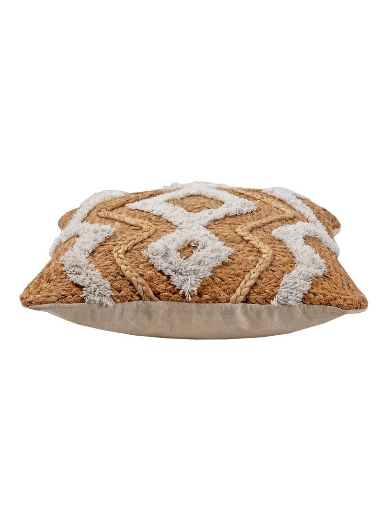 Coussin jute tufté ANKARA 40X40 Beige - Kiabi