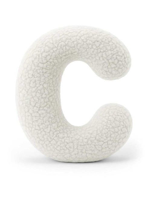 Coussin lettre alphabet- BLANC SALE- C - Kiabi