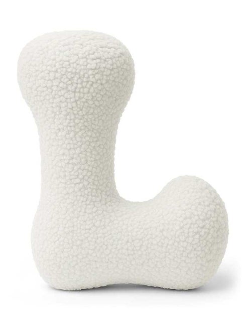 Coussin lettre alphabet- BLANC SALE- L - Kiabi
